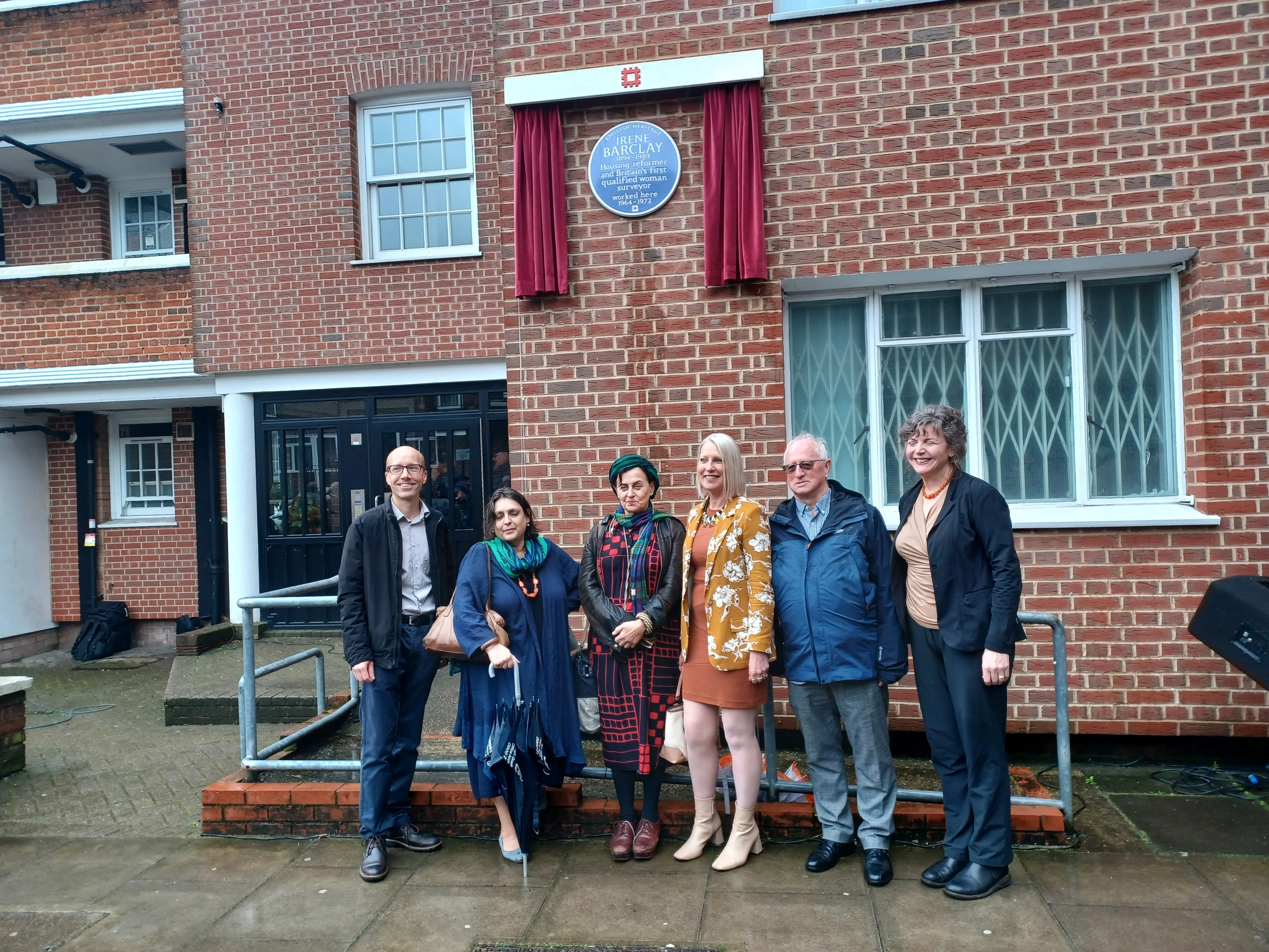 Irene Barclay Blue Plaque reveal